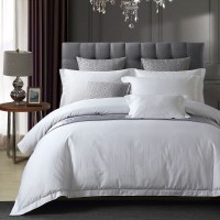 Hotelier Luxury 5 Star Hotel Linen 100% Cotton Sateen Hotel Bedding Set Hotel Bed Sheets45