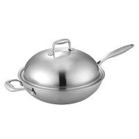 Tri-Ply Stainless Steel Wok86