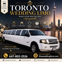 Toronto wedding limo