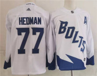 Mens Tampa Bay Lightning #77 Victor Hedman Adidas White