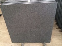Imported Natural Stone Indian Absolute Black Granite, Flamed Floor Tiles For Outdoor Granite Paver75