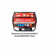 Generatore di Corrente 6,5kW 4 tempi RK9500WE E-Start - Royalty Linee