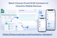 Batch Convert Excel XLSX Contacts to vCard for Mobile Devices
