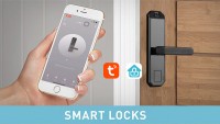 custom security digital keyless bluetooth wifi Tt & Tuya Lock fingerprint Smart Door Lock With App Control83