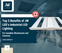 5 Benefits of JW LED’s Industrial LED Lighting for Canadian Warehouses & Factories