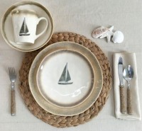 Seashell Or Sea Beach Theme 16 Pcs Dinner Set58
