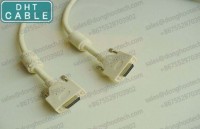 Standard Camera Link Cable 3 Meter With Molding And Assembly Ferrite In Beige Color76