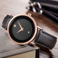Fashion Couple Watch With Leather Watchband83
