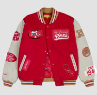 49ers Letterman Jacket in USA – Official San Francisco 49ers Varsity Style