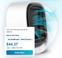 Is the AiraBreeze Air Cooler energy efficient?