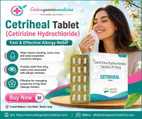 Cetriheal (Cetirizine Hydrochloride) | Allergy & Itch Relief Care | Online Generic Medicine