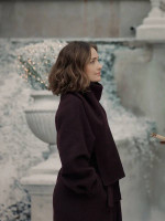 Champagne Problems Minka Kelly Brown Scarf Coat