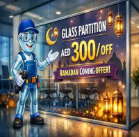 Glass Partition | Office Bathroom & Shower Glass Partition Installation