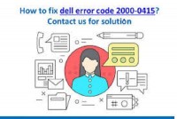 Fix Dell Error Code 2000-0415 Easily. Call 1-2176364745
