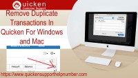 Duplicate transactions in quicken