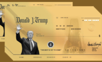 Donald Trump Golden Check Pricing