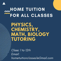 Home Tuition for all Classes
