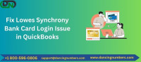 Lowes Synchrony Bank Card Login Issue in QuickBooks