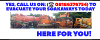 CITYCARE SOAKAWAY EVACUATION SERVICES ABUJA (Yes, Evacuate Your Soakaway HERE)