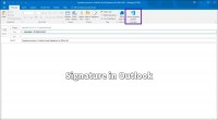 how do you change signature in outlook