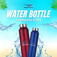 Stainless Steel Water Bottle 500 ml & 1 Litre | Durable Hydration by Kinship India