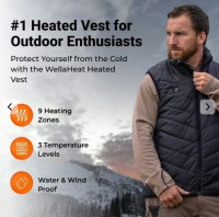 WellaHeat Heated Vest – Fast Heating, Lightweight & Long-Lasting Warmth
