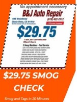 B & J AUTO REPAIR SMOG & SALES