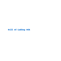 Bill of Lading