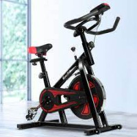 freebeat™ Lit Bike Space Black Exercise Bike | Stationary Bike