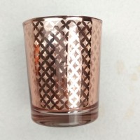 Rose Gold Glass Candle Holders Bulk8
