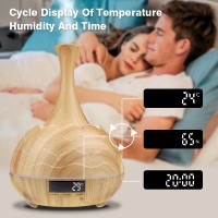 Aromatherapy Wood Timer Clock Air Humidifier26
