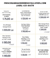 Frisco Garage Door Installation TX