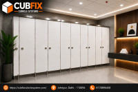Commercial Toilet Cubicle Solutions | Cubfix Cubicle System