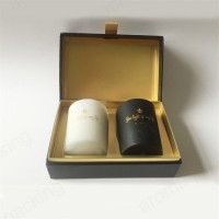 Magnetic Black Candle Gift Boxes With Printing Logo90