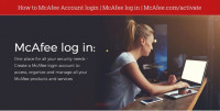 mcafee login