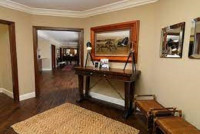 mixing wood and white trim