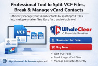 Reliable Software to Split vCard Files into Individual Contacts