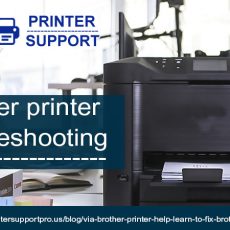 How do I troubleshoot brother printer in error state?