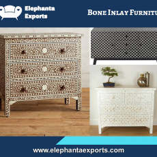 Bone Inlay Furniture Dresser Elephanta Exports
